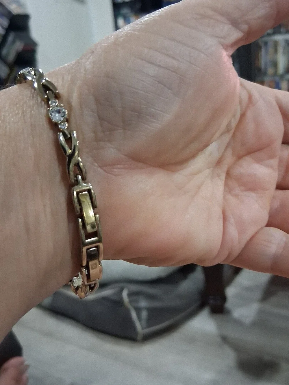 14Kt Gold over .925 Sterling Silver CZ Tennis Bracelet 7.5